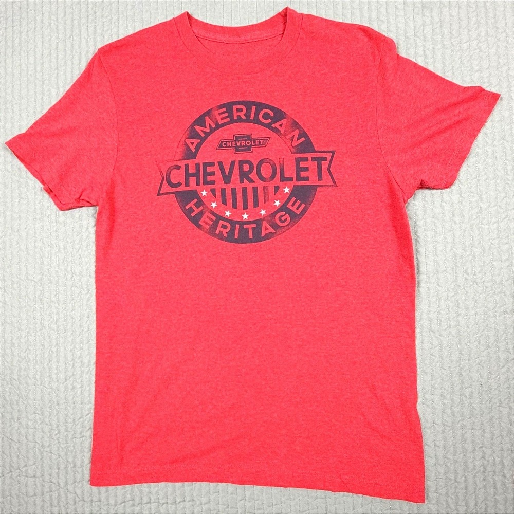 Sonoma Mens Chevrolet American Heritage Graphic T-Shirt Red Heather Small GM